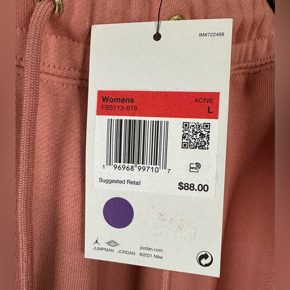 NWT Jordan Loose Fit Sweat Pants - Picture 3 of 6